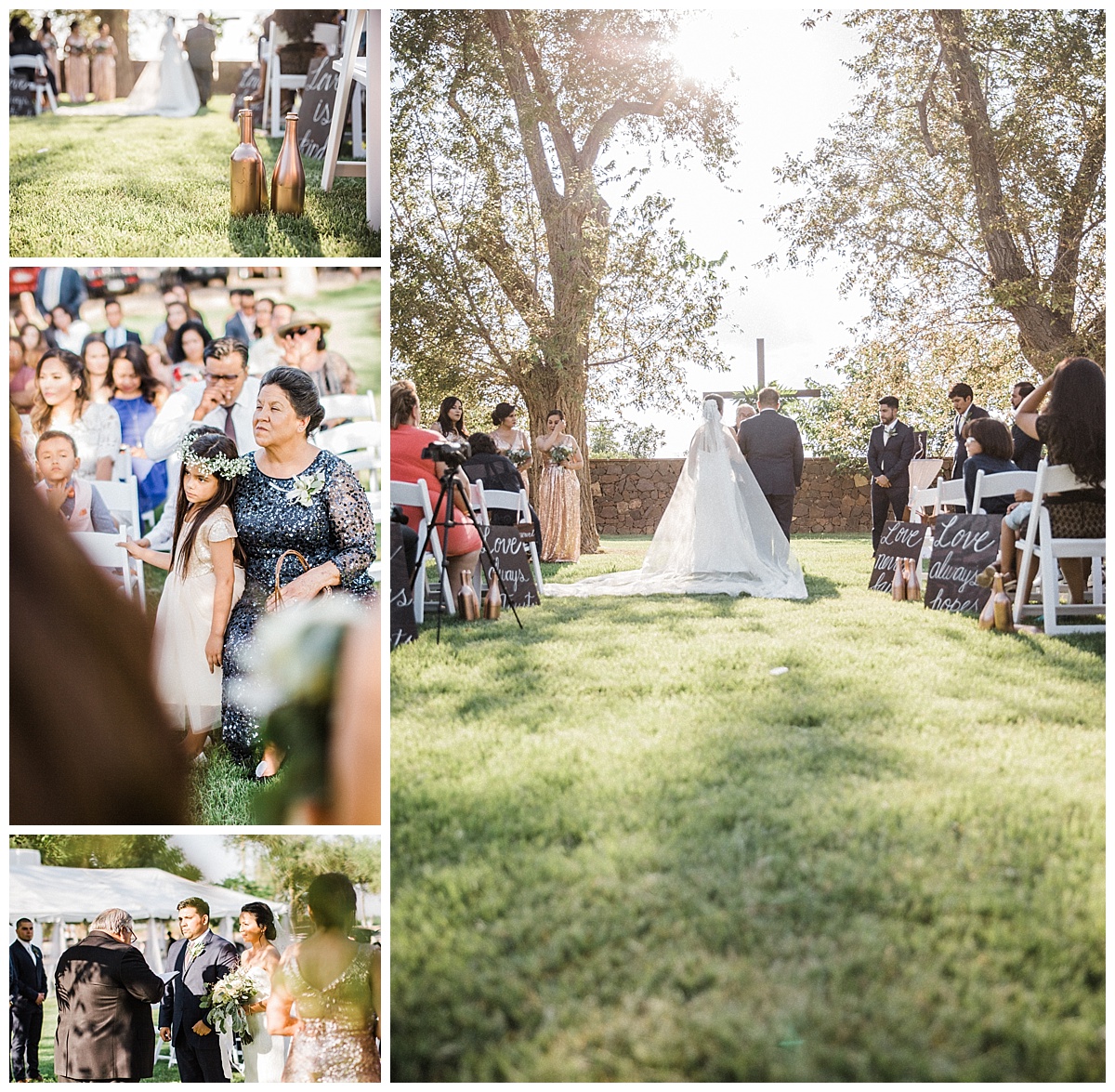 el paso simple rustic white wedding 