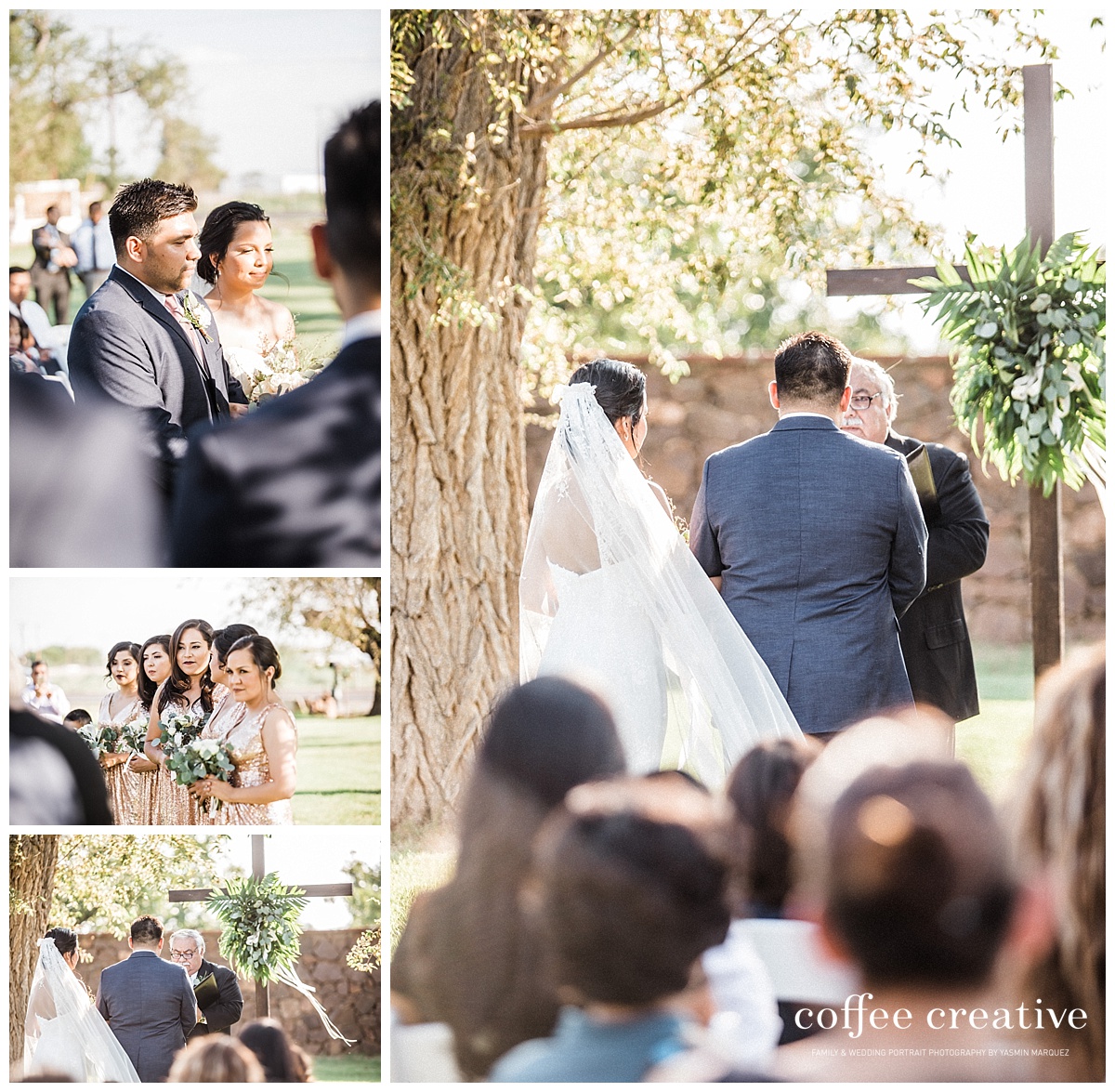 el paso simple rustic white wedding 