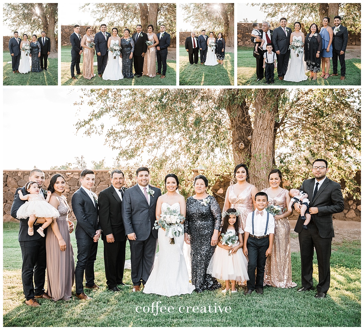 el paso simple rustic white wedding 