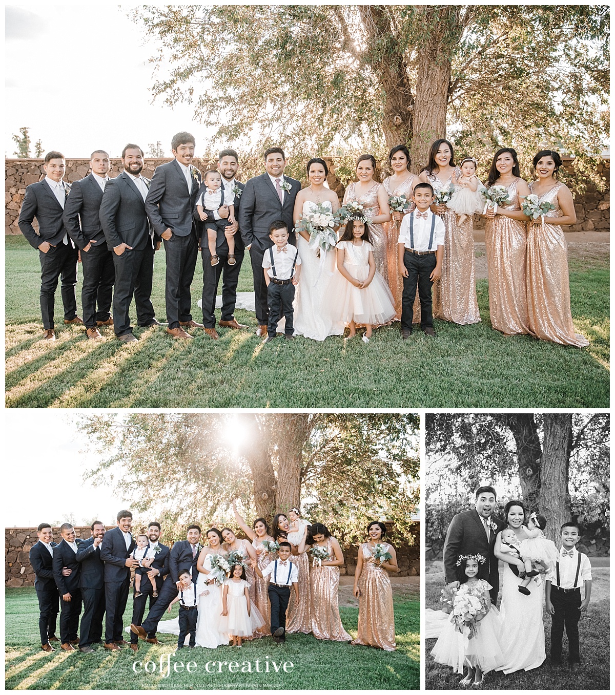 el paso simple rustic white wedding 