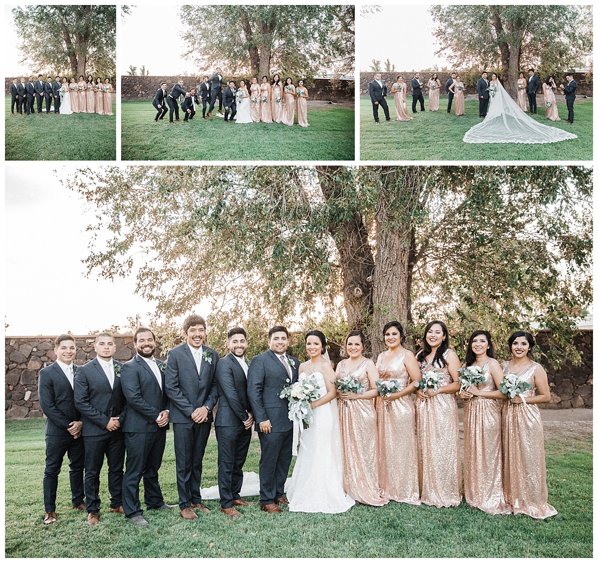 el paso simple rustic white wedding 