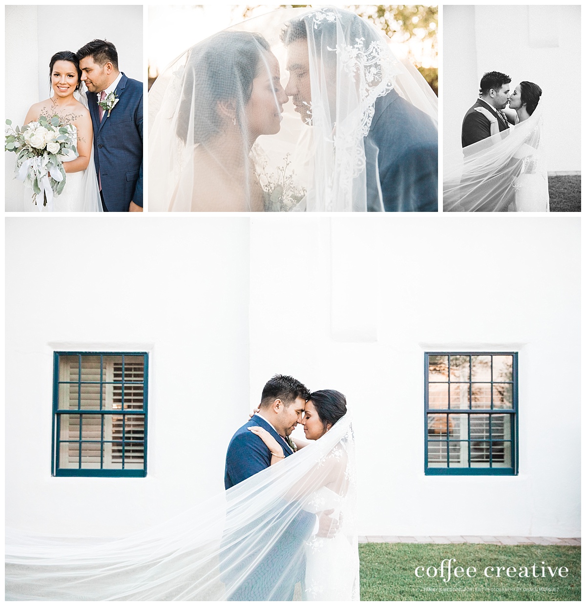 el paso simple rustic white wedding 