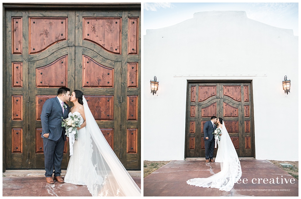 el paso simple rustic white wedding at los portales 
