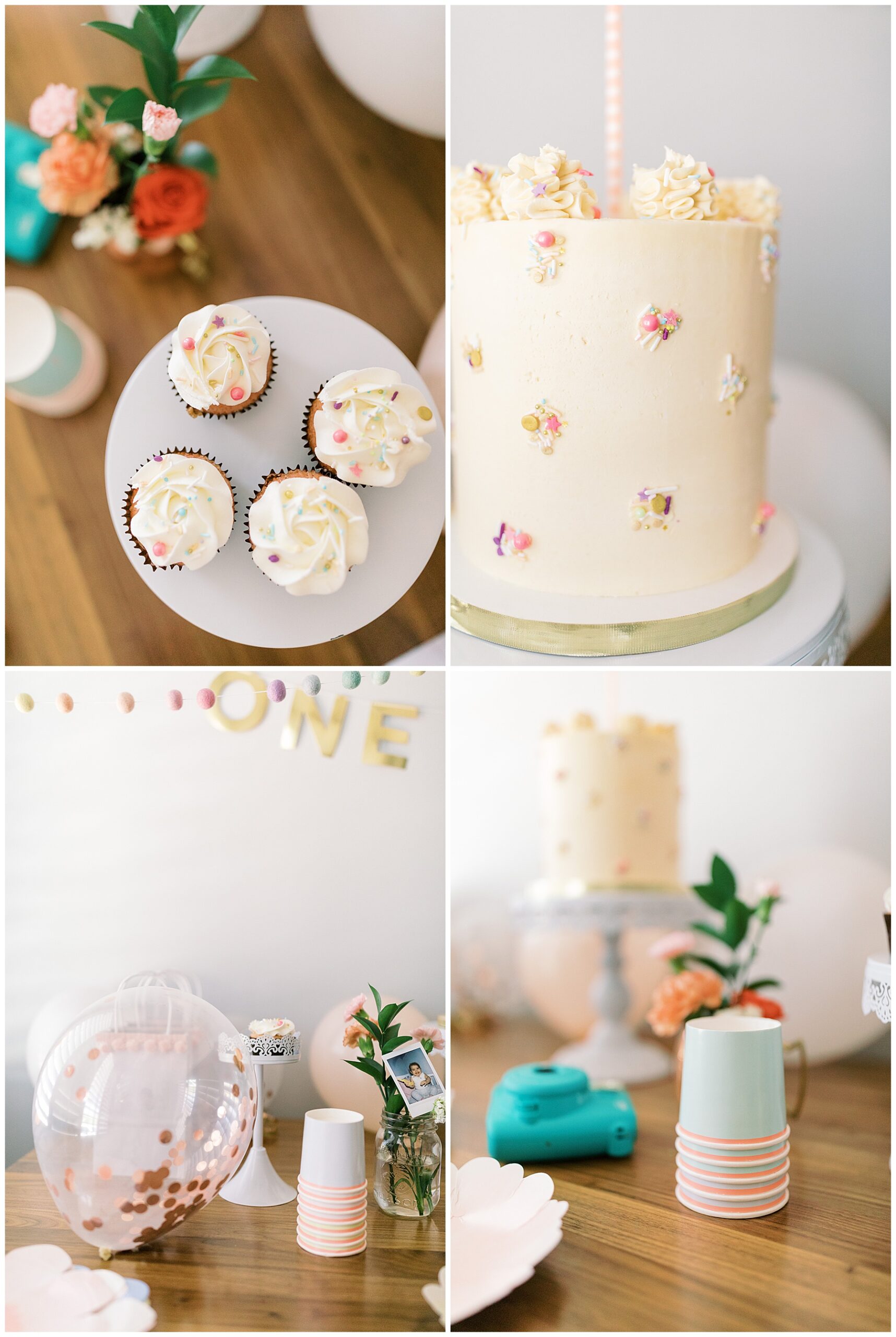 MODERN PASTEL SPRING CAKE SMASH, El paso photographer, el paso family photographer, el paso cake smash photographer, quarantine birthday party decor, inspired by this, 100 layer cakelet