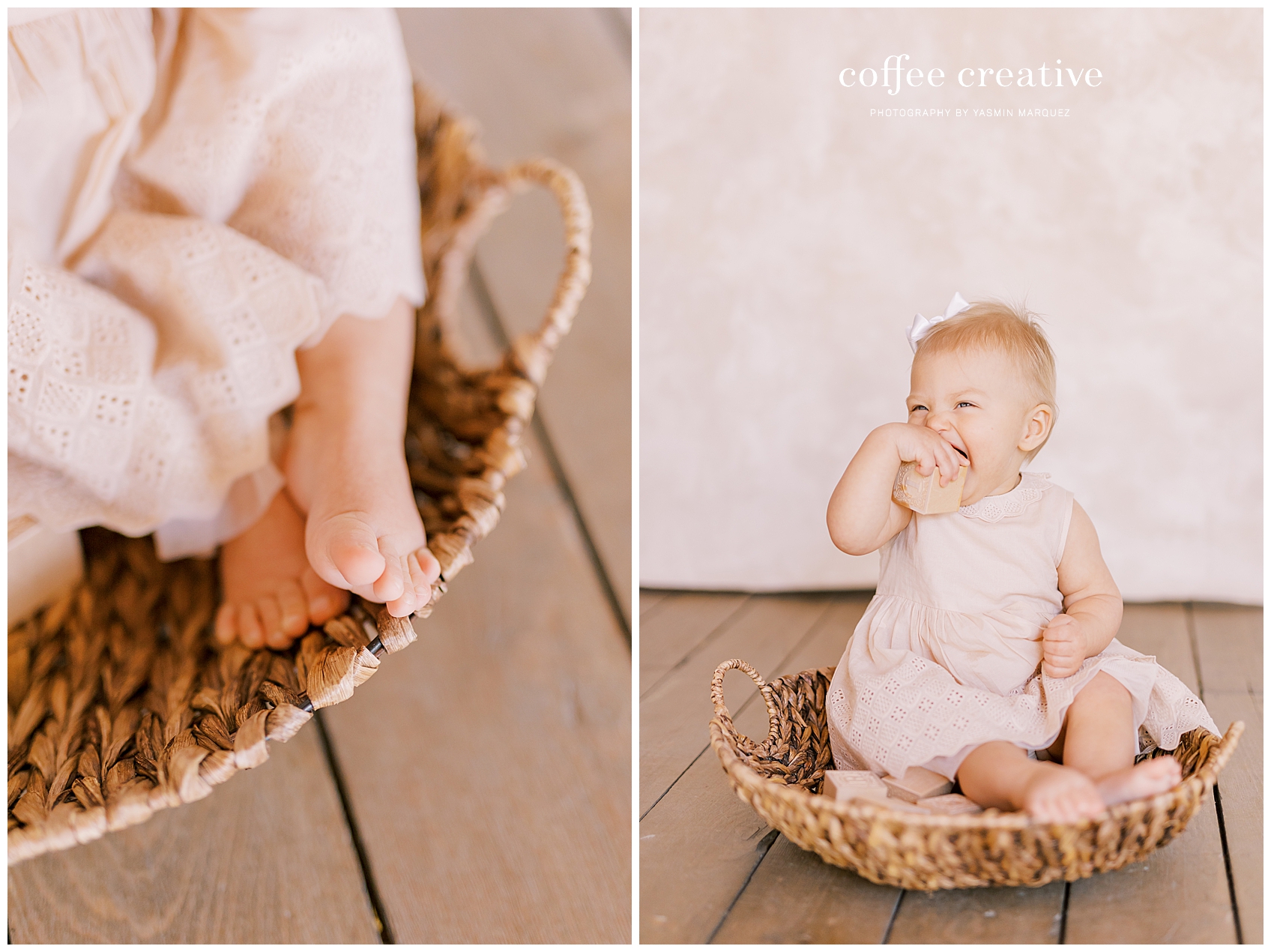 Simple Floral Cake Smash, El Paso Photography Studio, El Paso photography